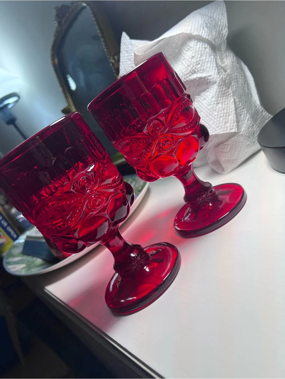 Ruby Red Vintage  Mosser or L.G. Wright 